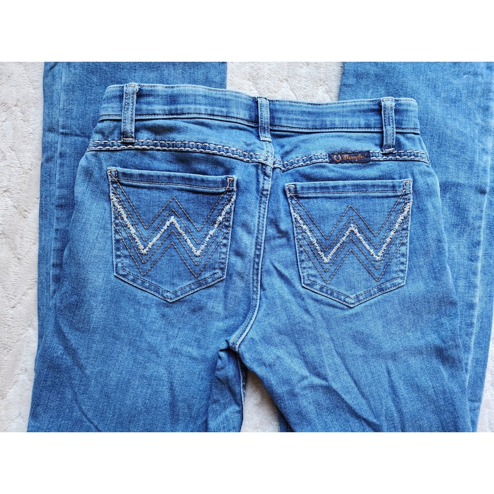 Wrangler Shiloh Ultimate Womens Riding Jeans Medium Wash Bootcut 29x34 - Picture 6 of 8